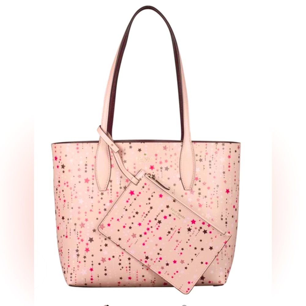 Kate Spade Staci Twinkle reversible, tote with wristlet - Picture 4 of 4
